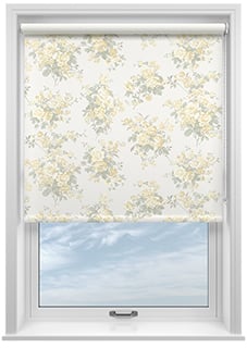 Shabby Chic by Rachel Ashwell Rose Chintz (Blackout), Yellow - Twist&Fit Roller Blind